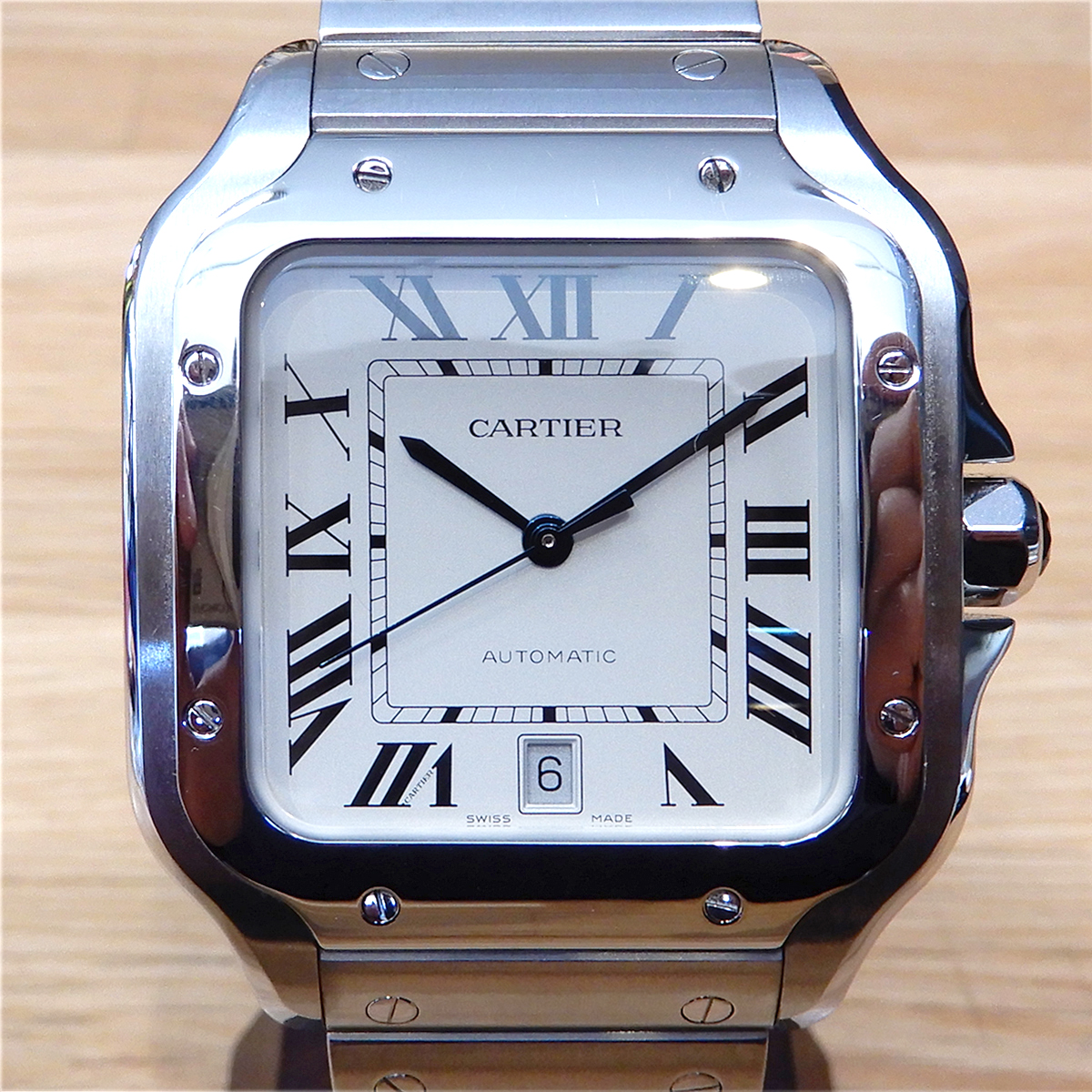 サントス lm Cartier カルティエ サントスガルベ LM 腕時計 ステンレス